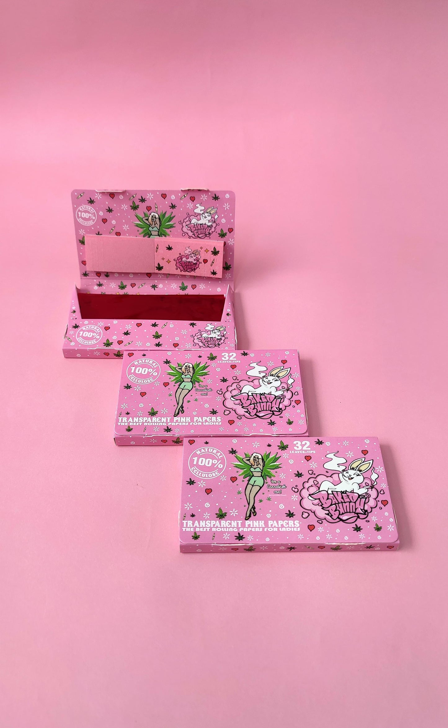 Pink Celullose Papers