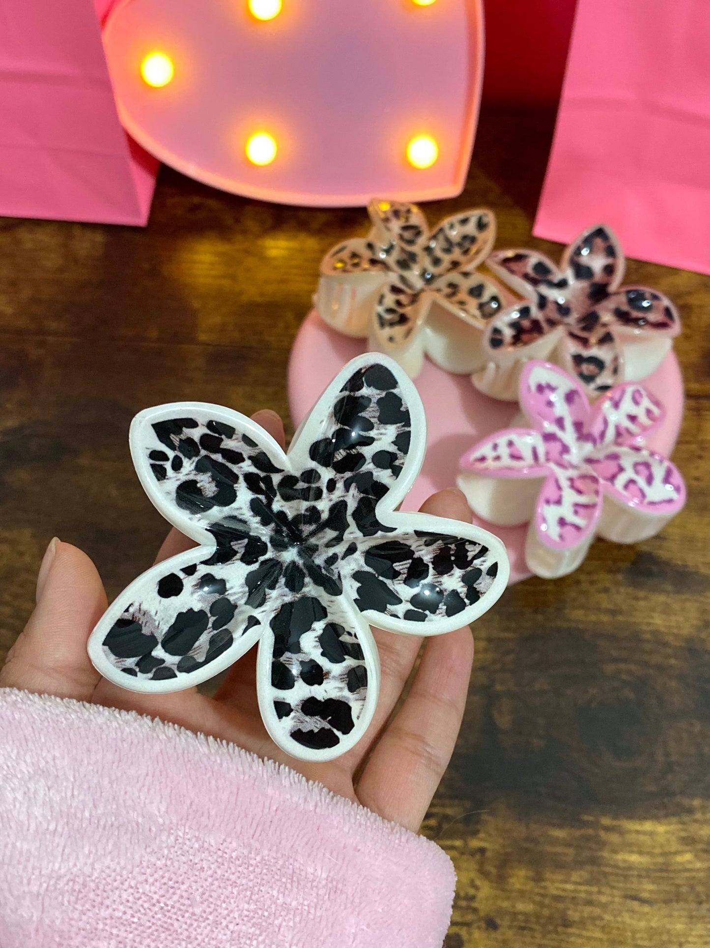 'Leopard' Flower Hair Clip