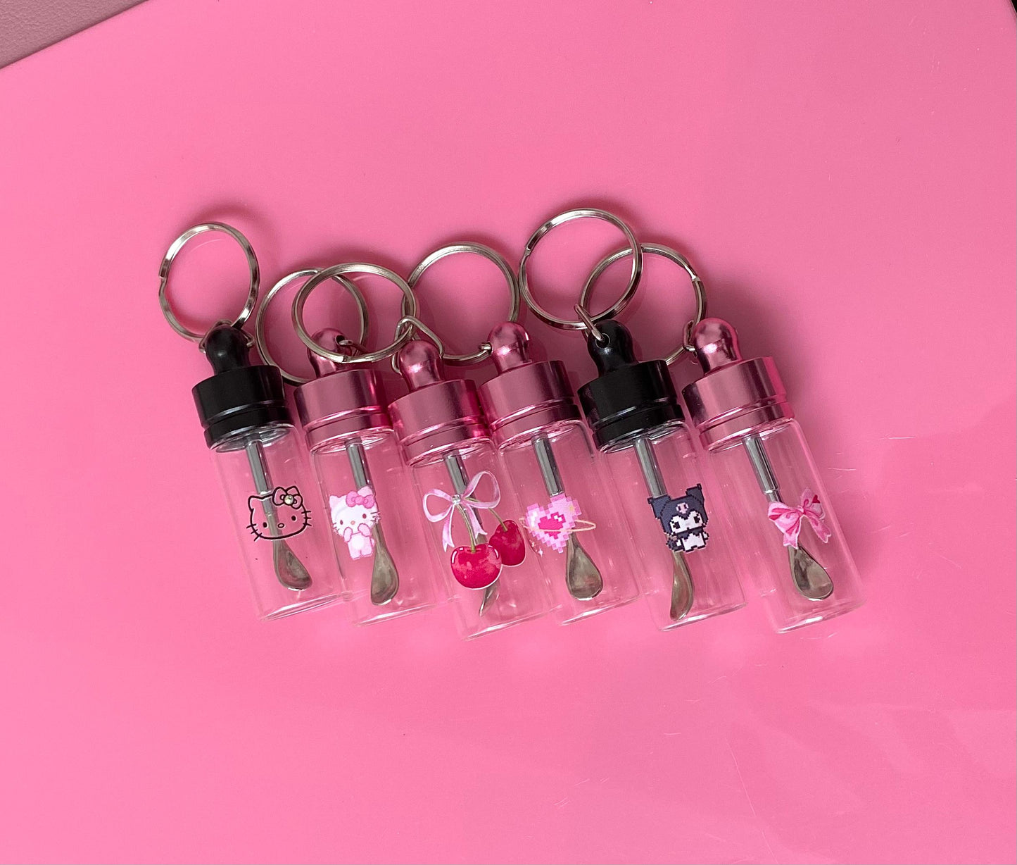 Girly Container & Spoon