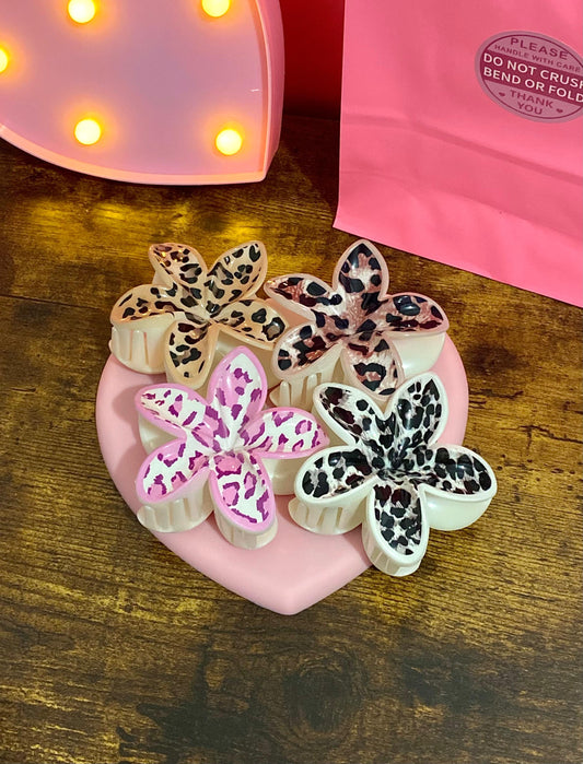 'Leopard' Flower Hair Clip
