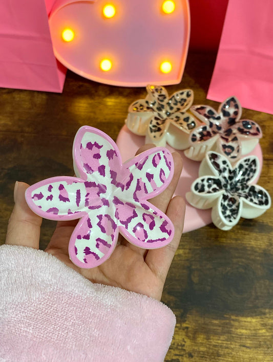 'Leopard' Flower Hair Clip