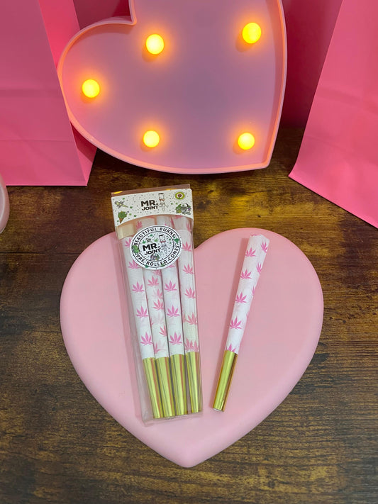 Pink Leaf Pre-rolled Cones