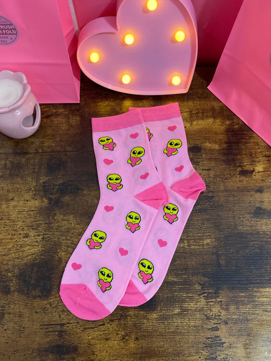 'Cute Alien' Socks